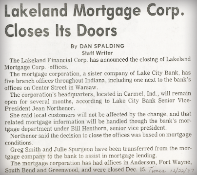 Lakeland Mortgage closes article